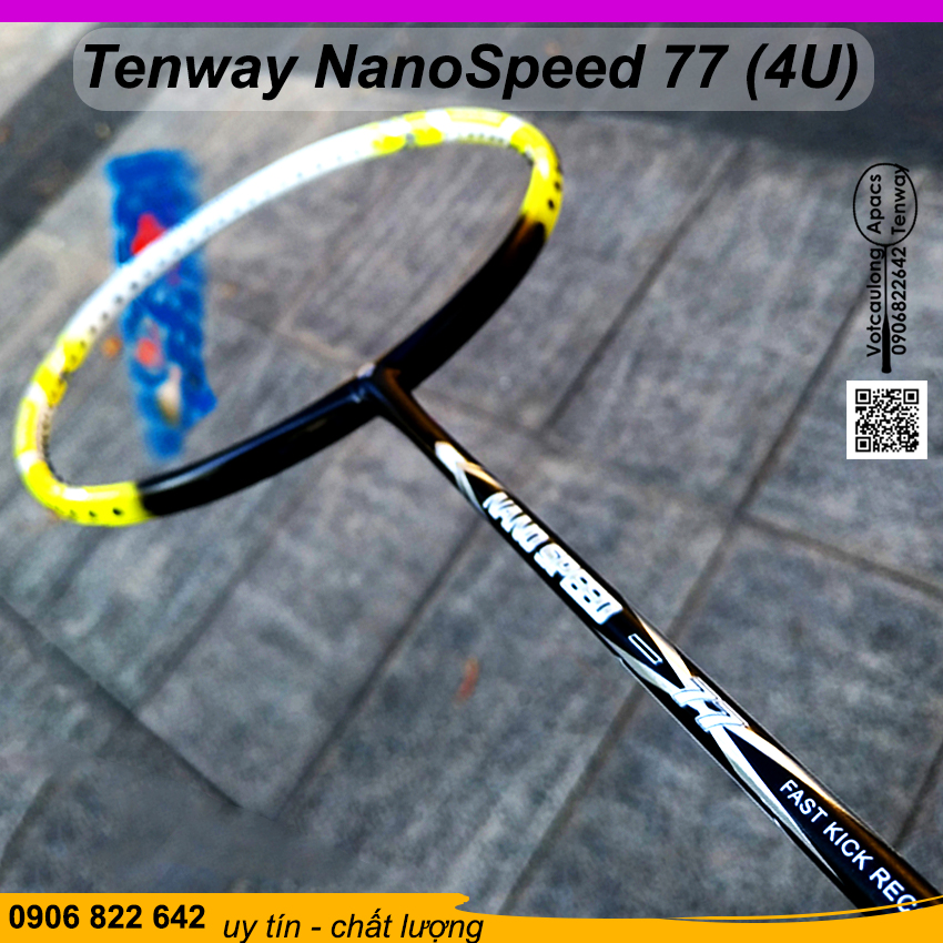 Vợt cầu lông Tenway Nano Speed 77 (4U) | Vợt đánh phong trào, rèn