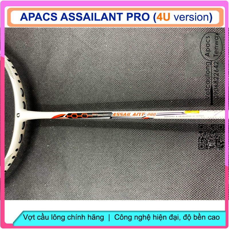 Vợt cầu lông Apacs Assailant Pro 4U – Vợt công nghệ cao, thân đũa