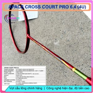 Vợt cầu lông Apacs Cross Court Pro 6.4 (4U)