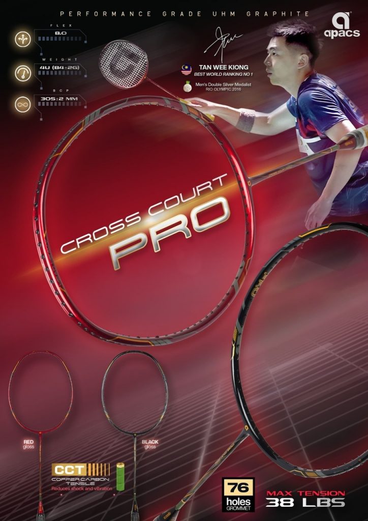 Apacs Cross Court Pro 6.4 (4U)